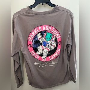 Simply Southern Long Sleep shirt size Large